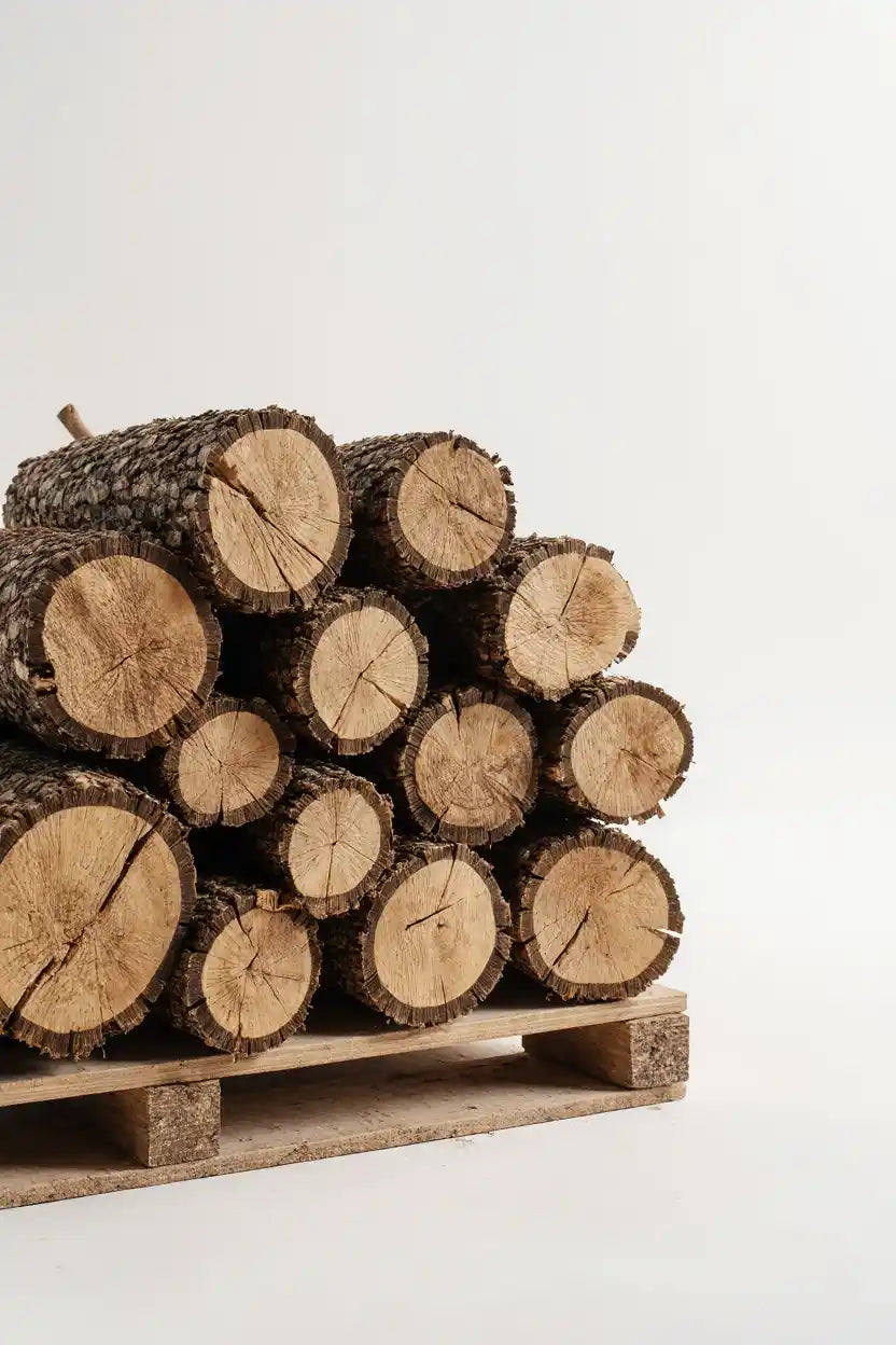Bois de chauffage sec en palettes